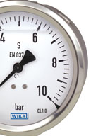 Bourdon tube pressure gauges by WIKA