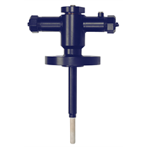 High-temperature thermocouple with additional protection from sapphire glass