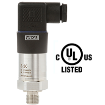 New S-20 pressure transmitter is UL listed