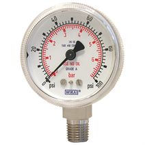 Bourdon tube pressure gauge, HP, model 130.15.2"