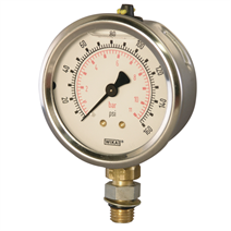 Bourdon Tube Pressure Gauges<br>
Model 212.53S - Dry Case<br>
Model 213.53S - Liquid-filled Case