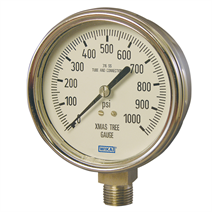 Bourdon Tube Pressure Gauge<br>
Model 232.54 XMAS - 4"