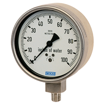 Capsule Pressure Gauges<br>
Type 632.50 - Dry Case<br>
Type 633.50 - Liquid-filled Case