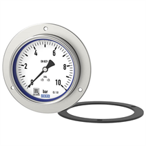 Bourdon tube pressure gauge, stainless steel