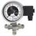 Diaphragm pressure gauge with switch contacts