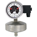 Capsule pressure gauge with switch contacts
