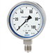 Bourdon tube pressure gauge, stainless steel
